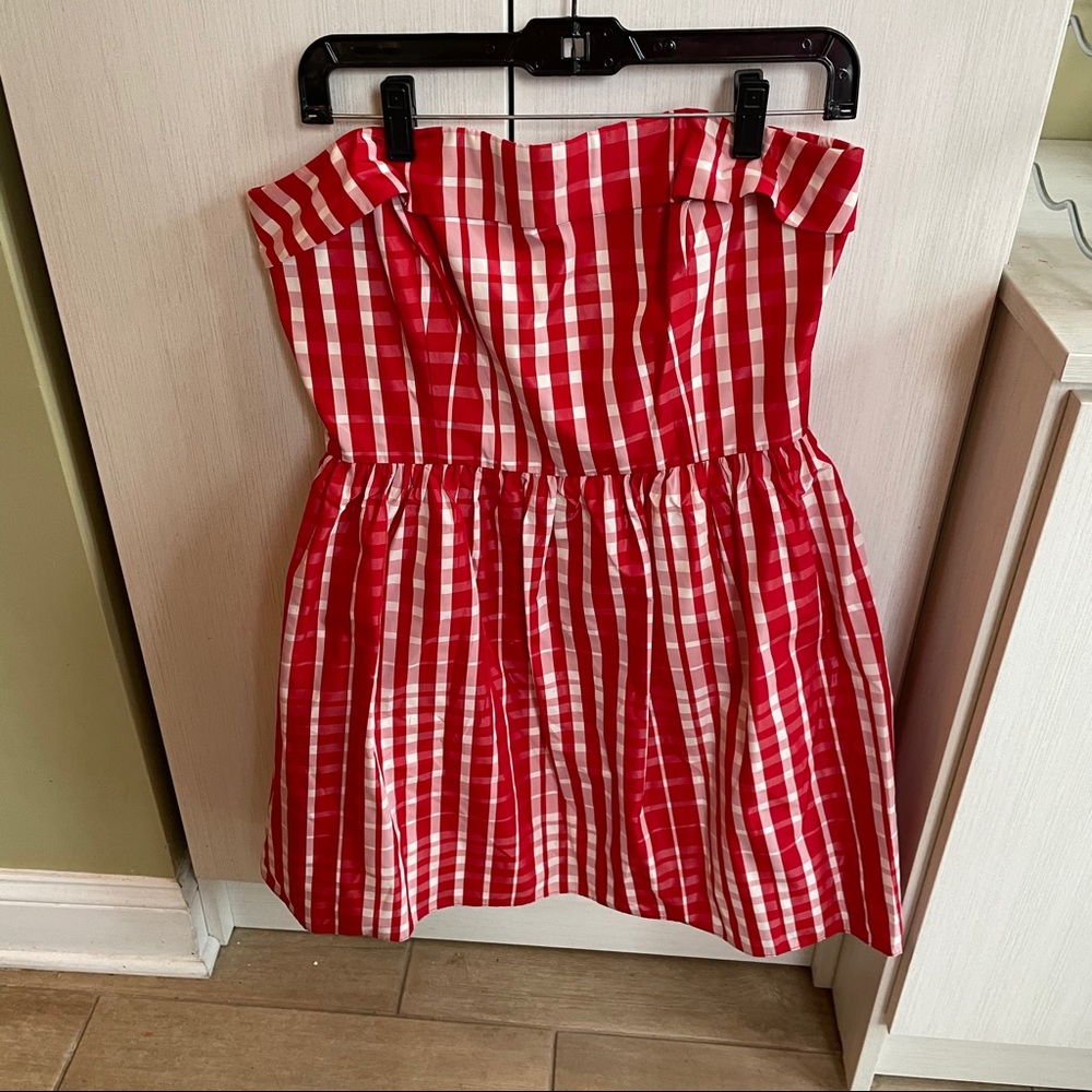 Red Checkered Dress - Picture 2 of 3